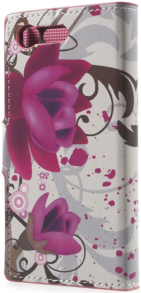 Sony Xperia X Compact Portemonnee Hoesje Kapok Flower afbeelding 3