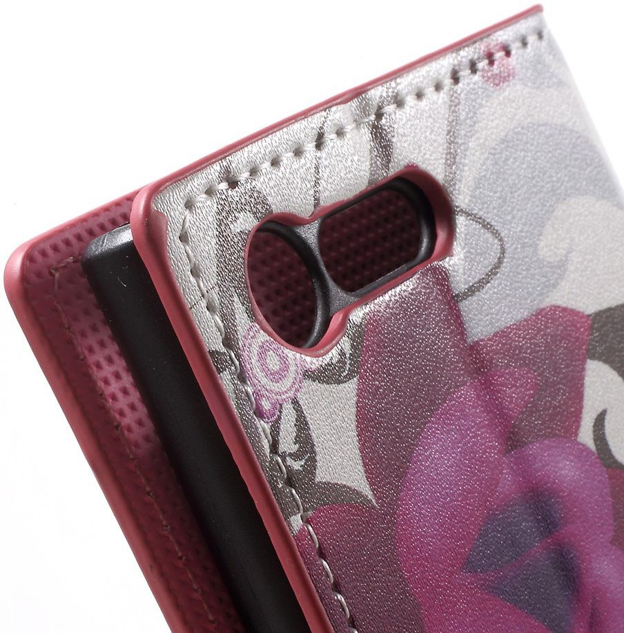 Sony Xperia X Compact Portemonnee Hoesje Kapok Flower afbeelding 8