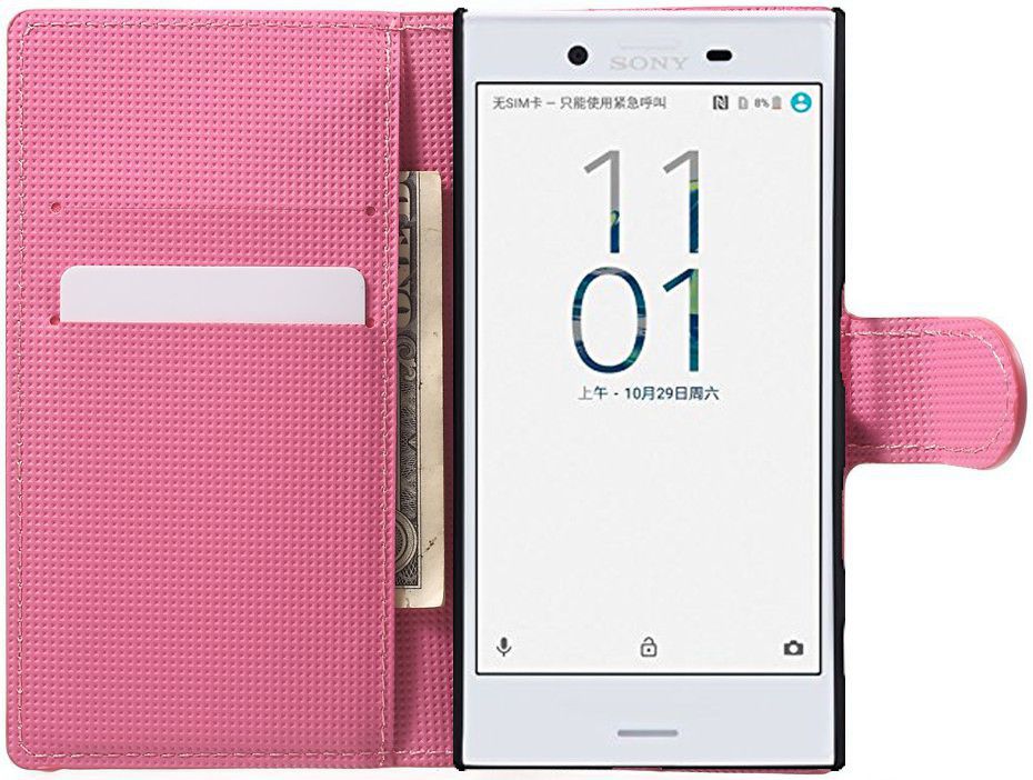 Sony Xperia X Compact Portemonnee Hoesje Blossom afbeelding 2