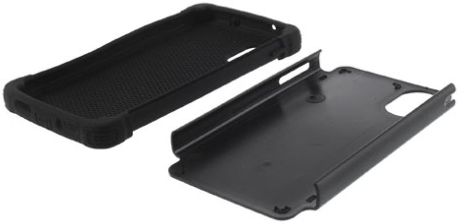 LG Google Nexus 5 Hybride Back Cover Zwart afbeelding 3