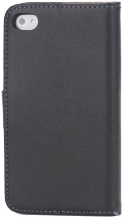 Apple iPhone 4(S) Lederen Hoesje Zwart afbeelding 3