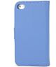 Apple iPhone 4(S) Lederen Hoesje Blauw