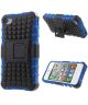 Hybride Apple iPhone 4 / 4S Back Cover Blauw