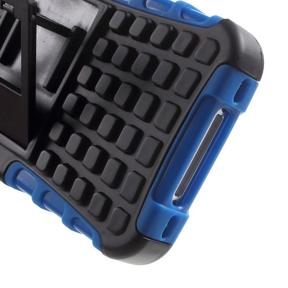 Hybride Apple iPhone 4 / 4S Back Cover Blauw afbeelding 7