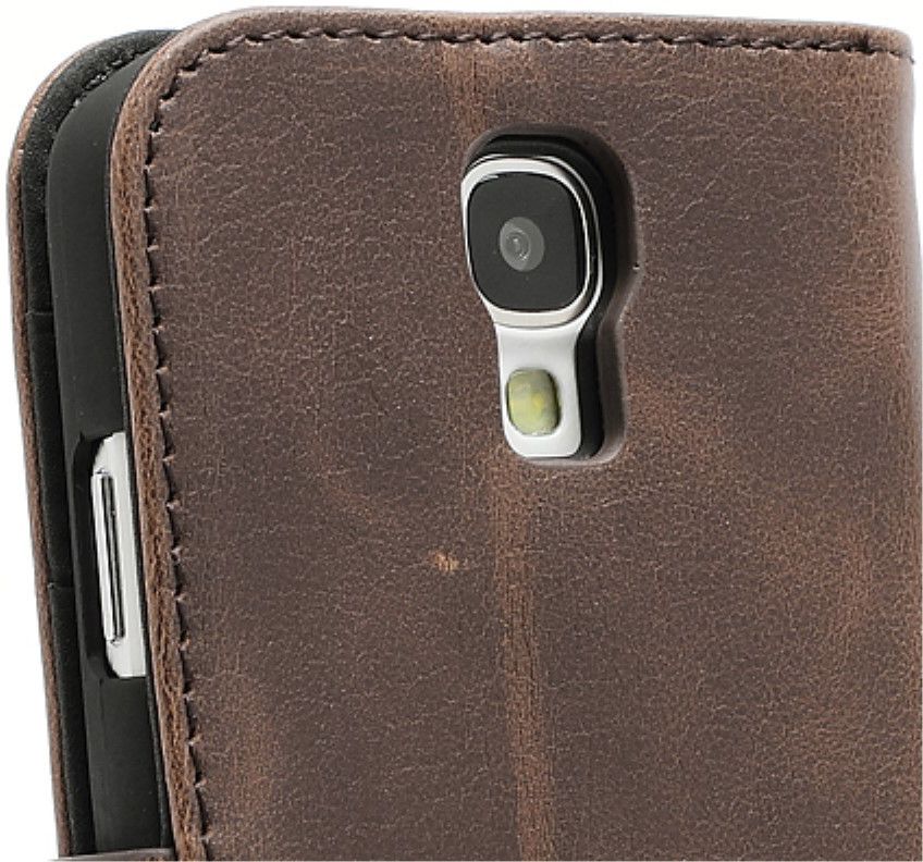 Samsung Galaxy S4 Portemonnee Hoesje Koffie Bruin afbeelding 4
