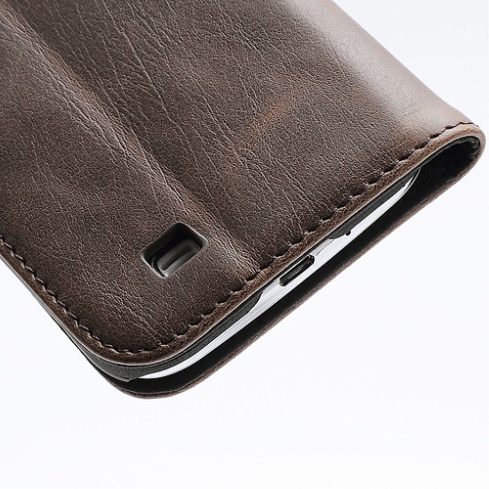 Samsung Galaxy S4 Portemonnee Hoesje Koffie Bruin afbeelding 5