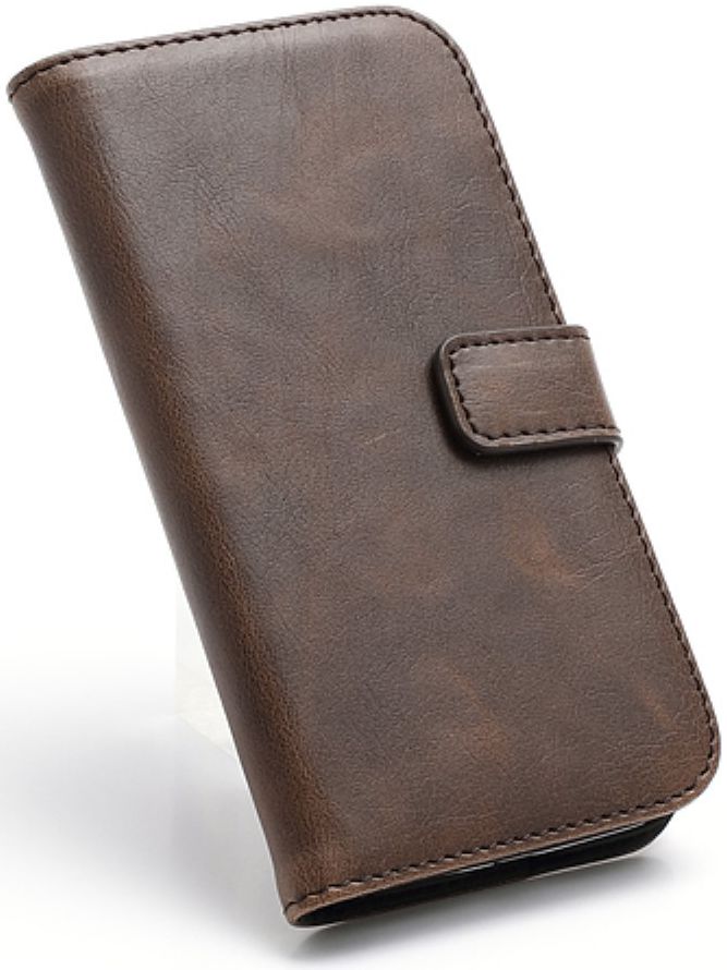 Samsung Galaxy S4 Portemonnee Hoesje Koffie Bruin afbeelding 6
