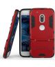 Motorola Moto G4 Play Hybride Stand Hoesje Rood