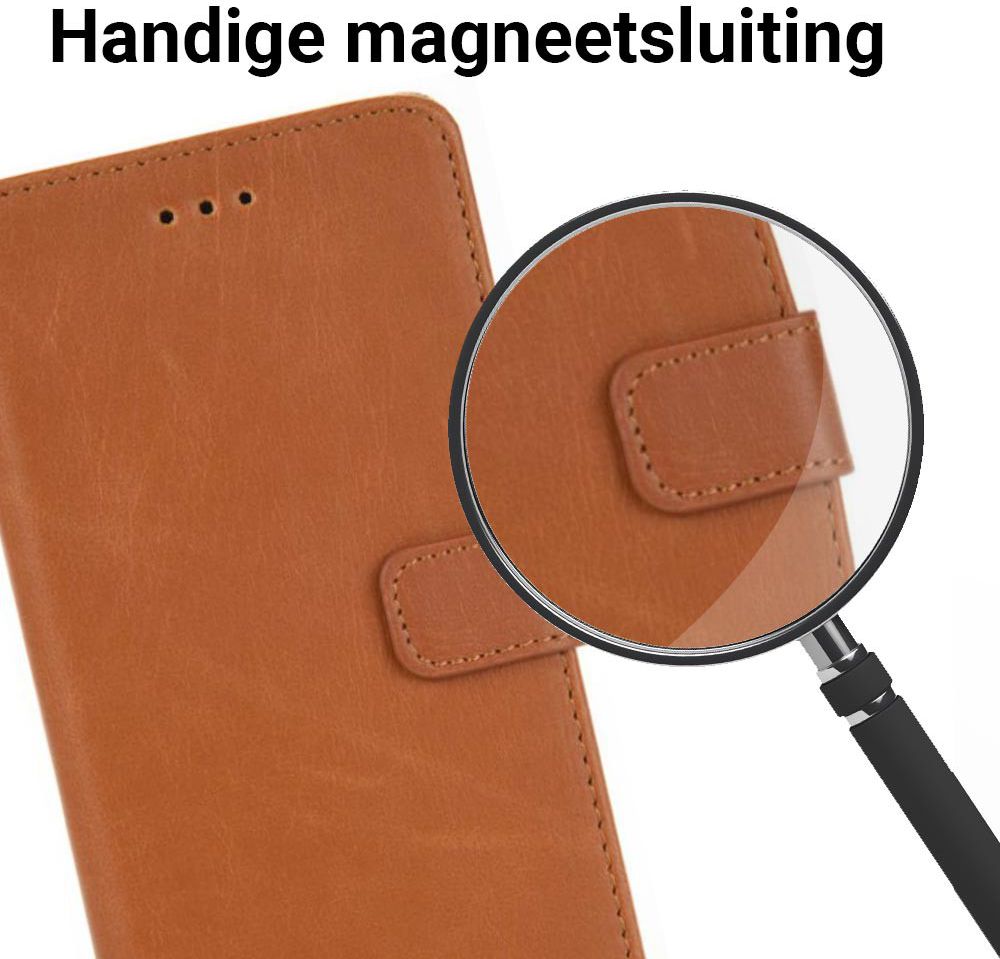 Huawei P9 Lite Portemonnee Hoesje Bruin afbeelding 3