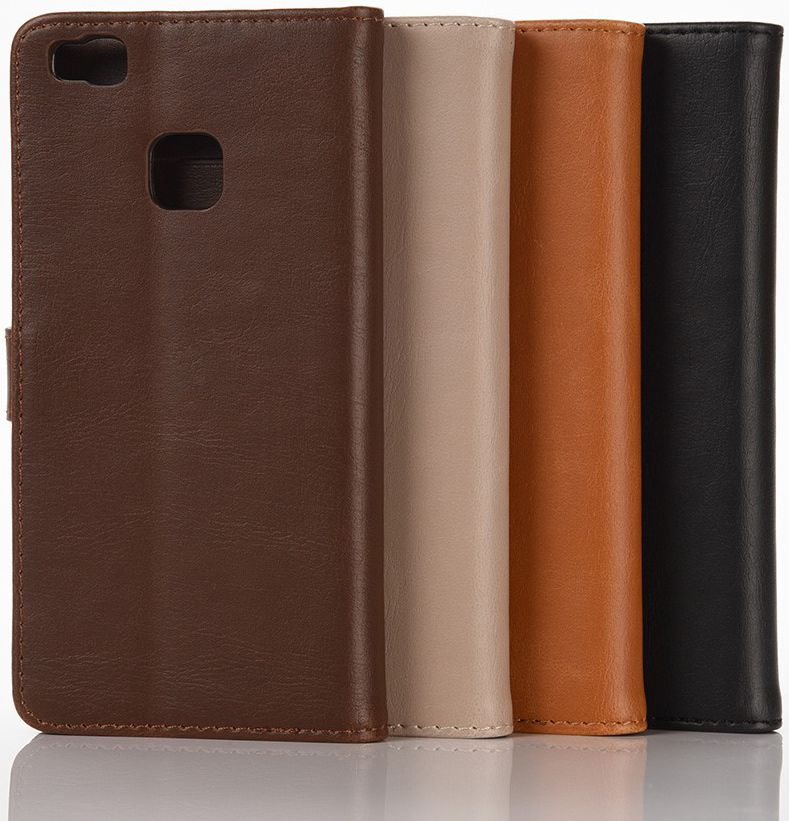 Huawei P9 Lite Portemonnee Hoesje Bruin afbeelding 11