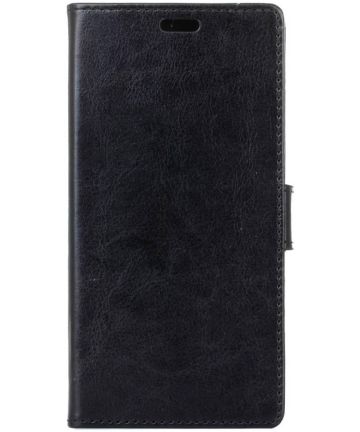 Huawei P9 Portemonnee Hoesje met Standaard Zwart Hoesjes