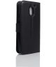 Motorola Moto E3 portemonnee hoesje Zwart