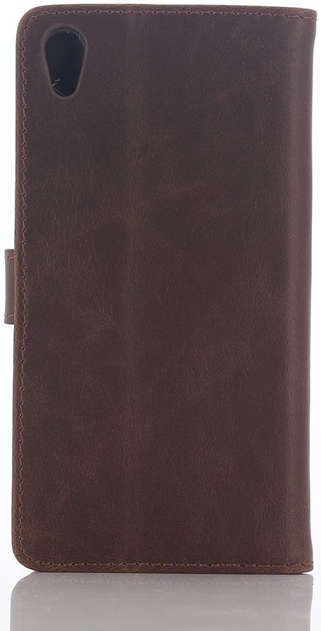 Sony Xperia Z5 Premium Portemonnee Hoesje Donker Bruin afbeelding 4
