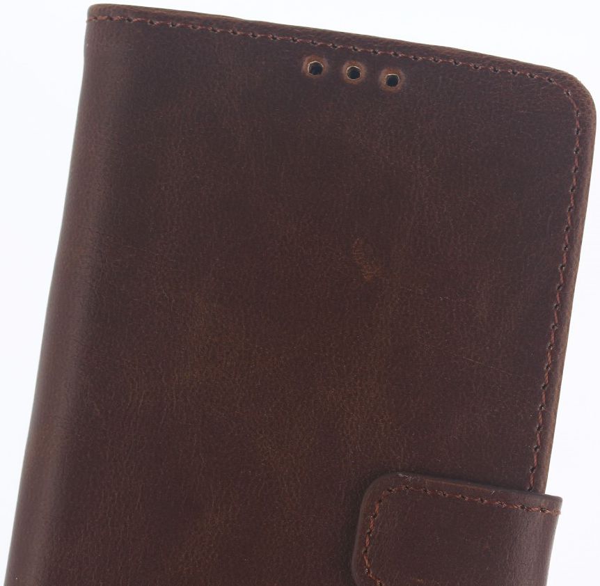 Sony Xperia Z5 Premium Portemonnee Hoesje Donker Bruin afbeelding 5