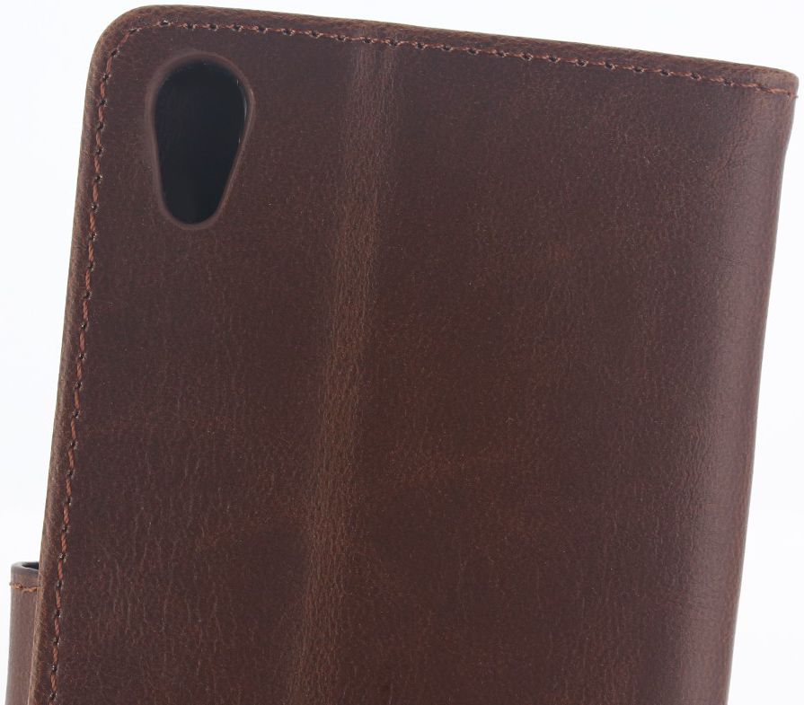 Sony Xperia Z5 Premium Portemonnee Hoesje Donker Bruin afbeelding 7