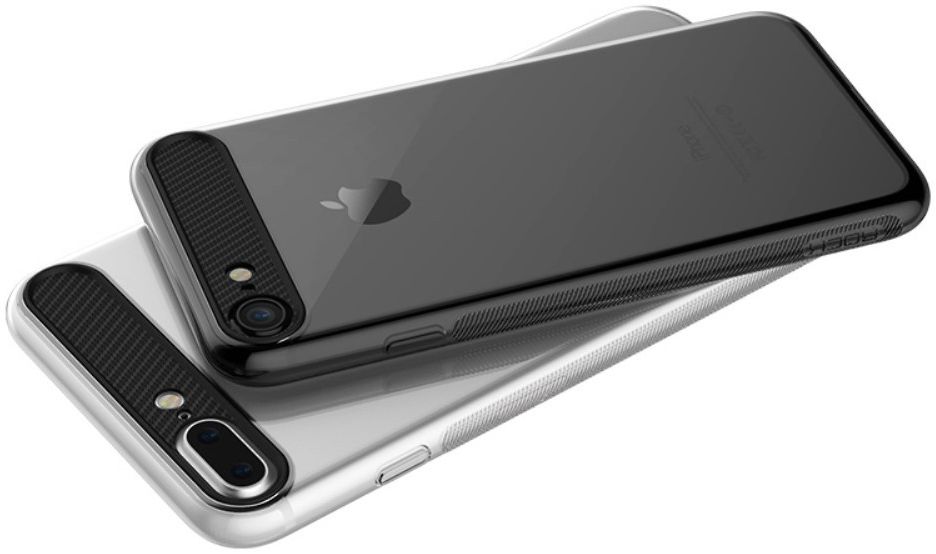 ROCK Transparant  iPhone 7 / 8 TPU hoesje Wit afbeelding 3