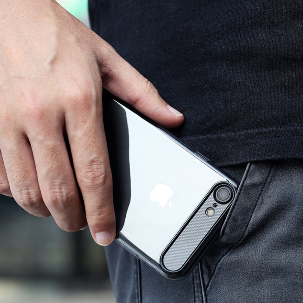 ROCK Transparant  iPhone 7 / 8 TPU hoesje Wit afbeelding 5