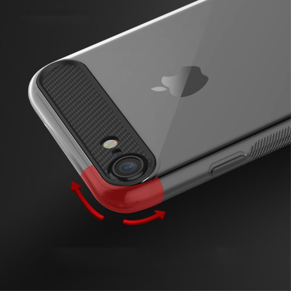 ROCK Transparant  iPhone 7 / 8 TPU hoesje Wit afbeelding 7