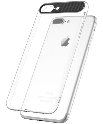 ROCK Transparant iPhone 7 Plus / 8 Plus TPU hoesje Wit Hoesjes