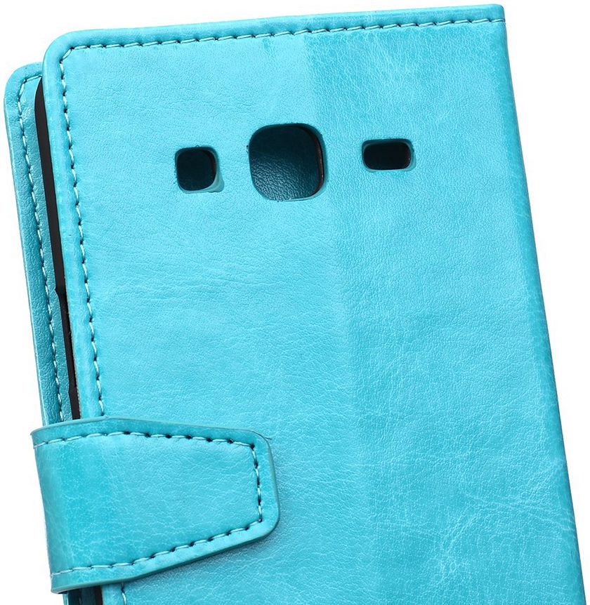 Samsung Galaxy J3 (2016) Portemonnee Hoesje Blauw afbeelding 4