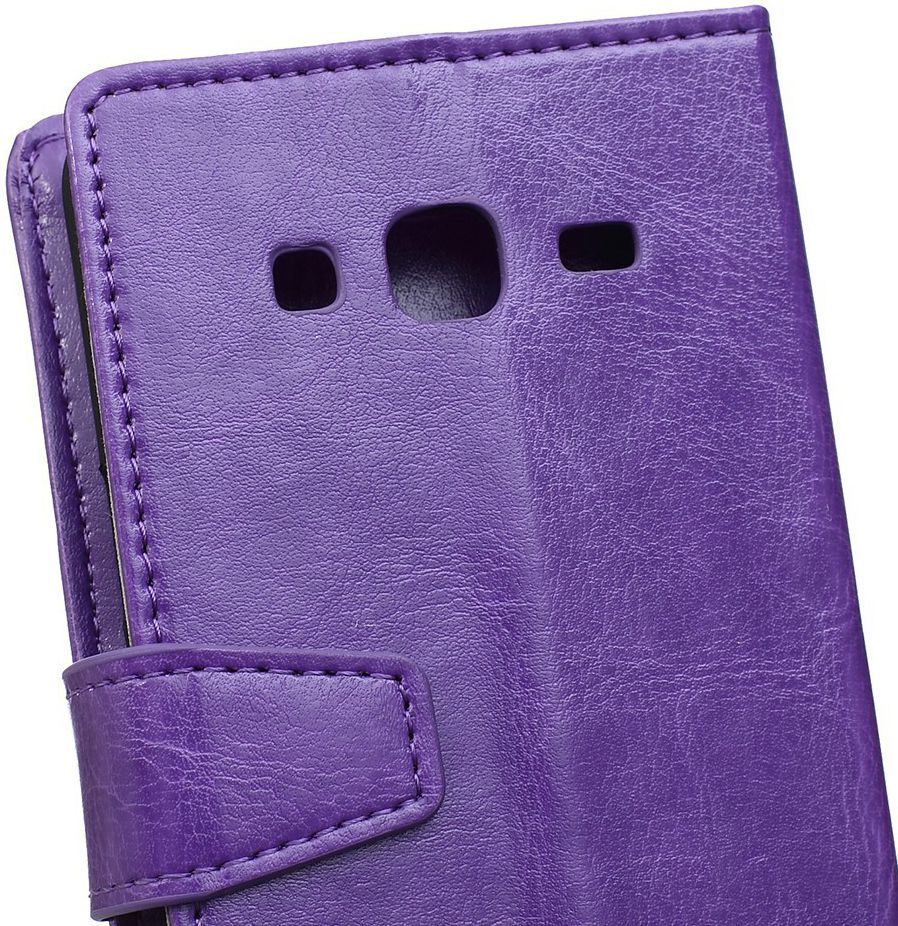 Samsung Galaxy J3 (2016) Portemonnee Hoesje Paars afbeelding 4