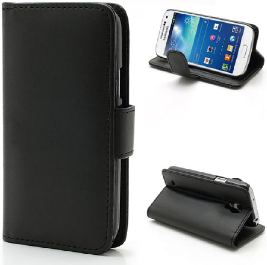 Samsung Galaxy S4 Mini Portemonnee Stand Hoes Zwart afbeelding 8