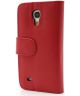 Samsung Galaxy S4 Mini Portemonnee Stand Hoes Rood