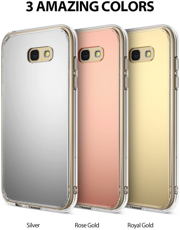 Ringke Fusion Mirror Samsung Galaxy A5 2017 spiegel hoesje Zilver afbeelding 6