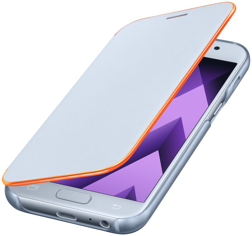 Samsung Galaxy A3 (2017) Neon Flip Cover Blauw afbeelding 1