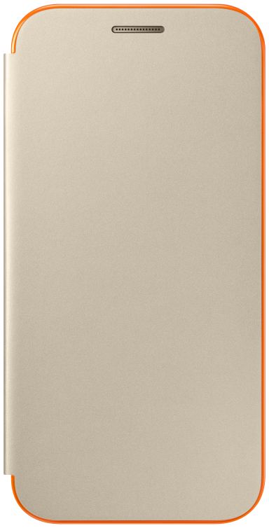 Samsung Galaxy A3 (2017) Neon Flip Cover Goud afbeelding 3