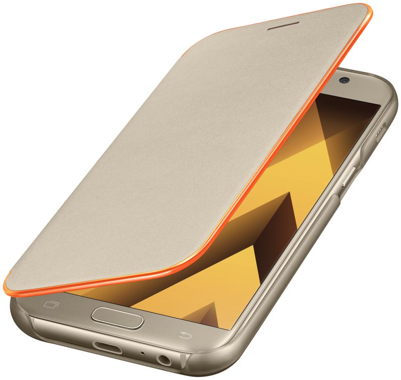 Samsung Galaxy A5 (2017) Neon Flip Cover Goud afbeelding 1