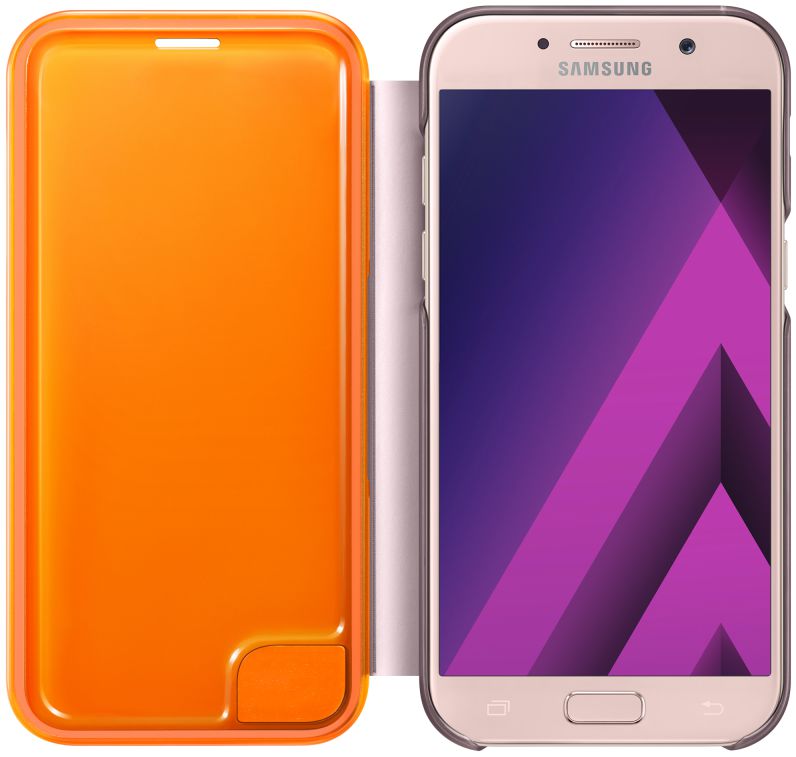 Samsung Galaxy A5 (2017) Neon Flip Cover Roze afbeelding 2