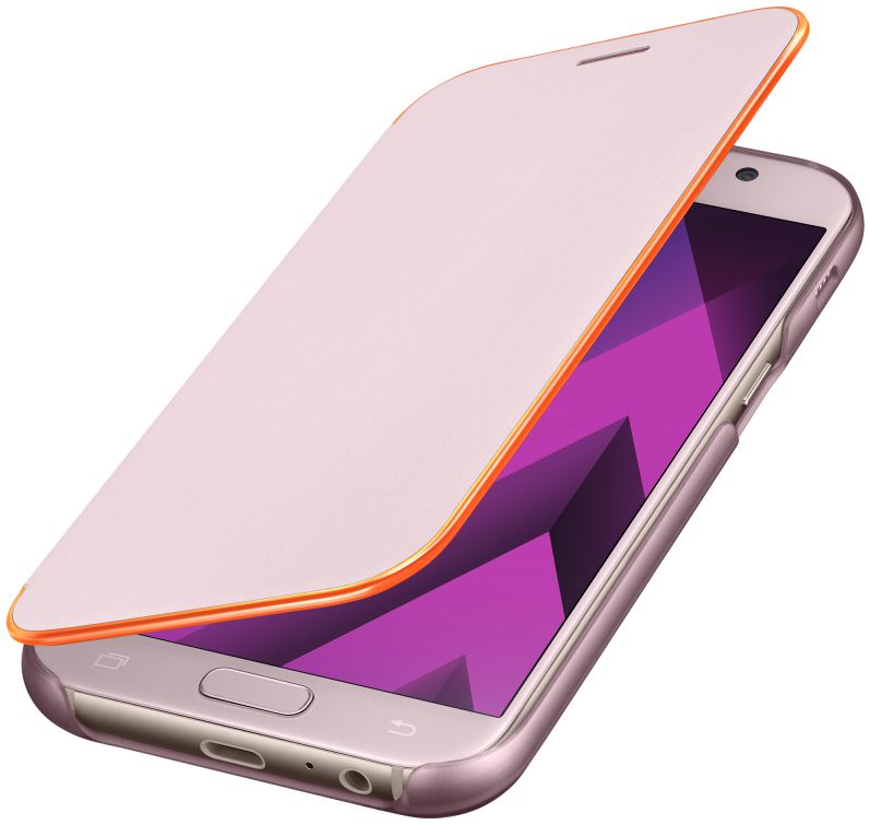 Samsung Galaxy A5 (2017) Neon Flip Cover Roze afbeelding 1