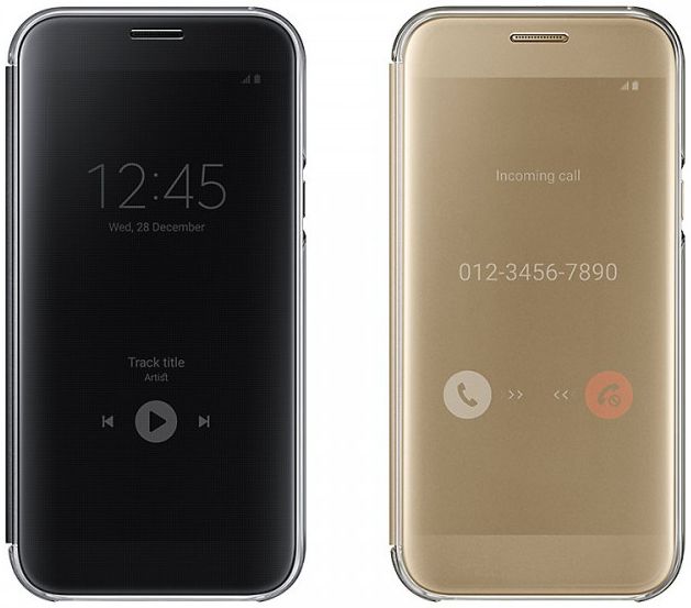 Samsung Galaxy A5 (2017) Clear View Cover Zwart afbeelding 5