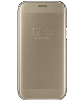 Samsung Galaxy A5 (2017) Clear View Cover Goud Hoesjes