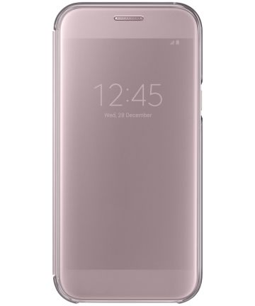 Samsung Galaxy A5 (2017) Clear View Cover Roze Hoesjes