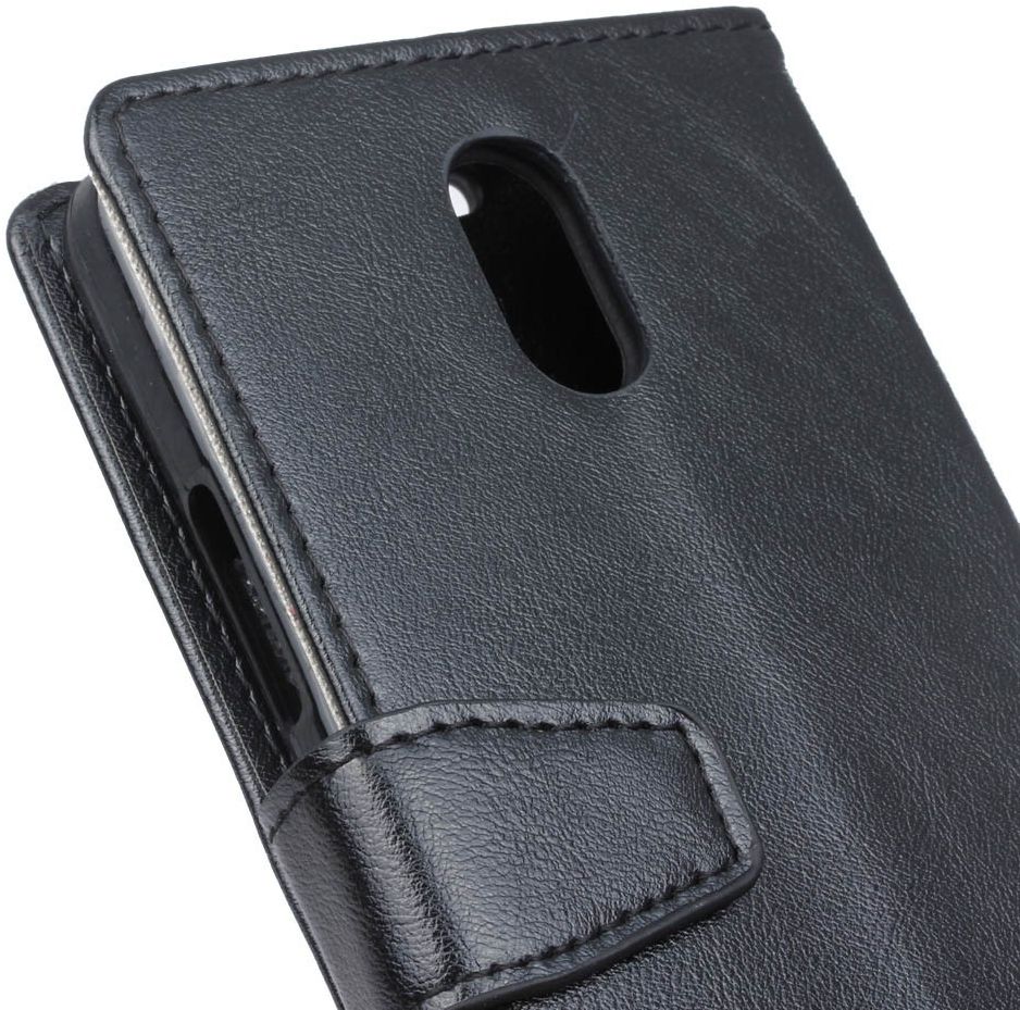 Samsung Galaxy J3 (2017) Portemonnee Hoesje Lychee Zwart afbeelding 4