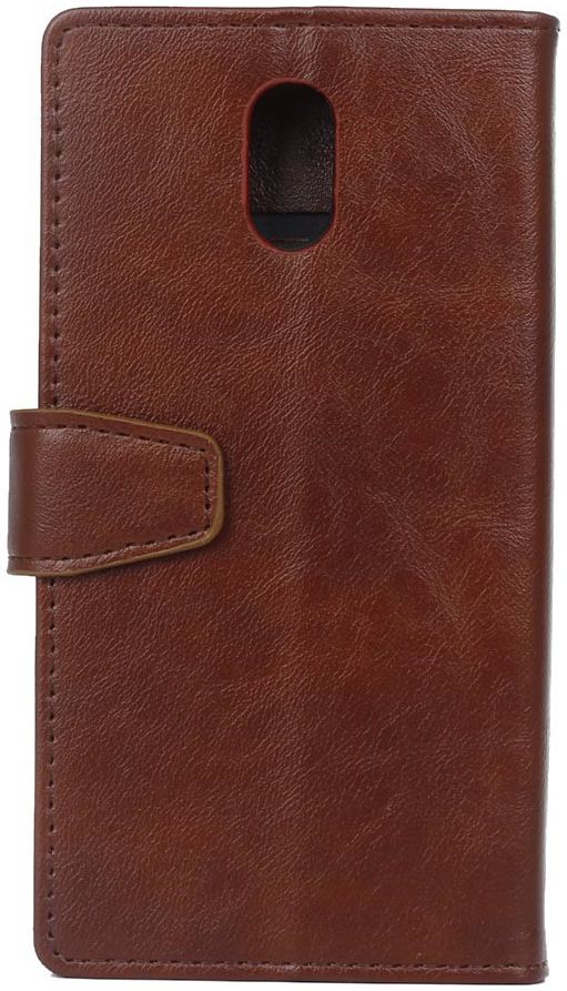 Samsung Galaxy J3 (2017) Portemonnee Hoesje Lychee Bruin afbeelding 3
