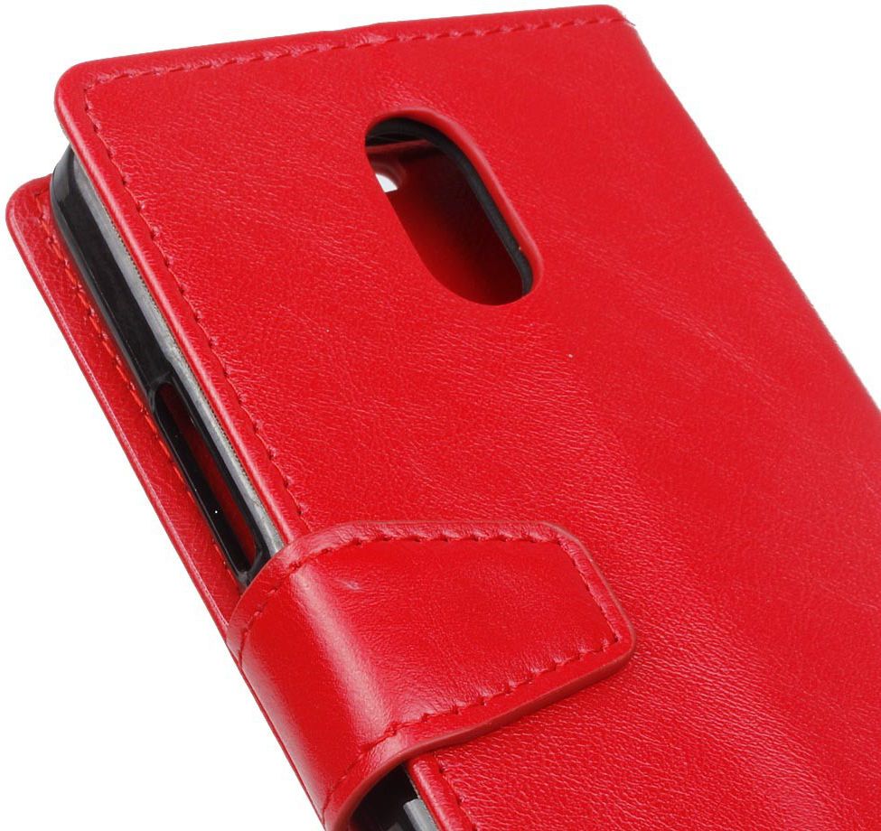 Samsung Galaxy J3 (2017) Portemonnee Hoesje Lychee Rood afbeelding 5