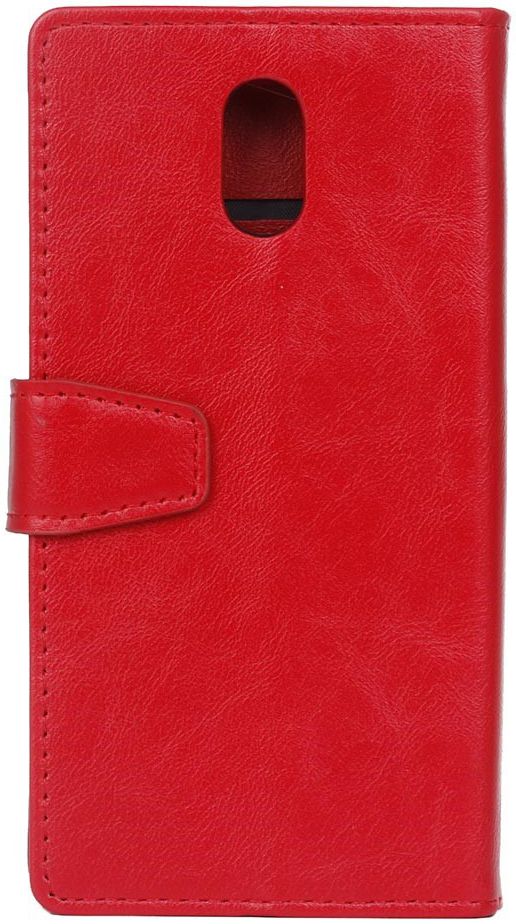 Samsung Galaxy J3 (2017) Portemonnee Hoesje Lychee Rood afbeelding 3