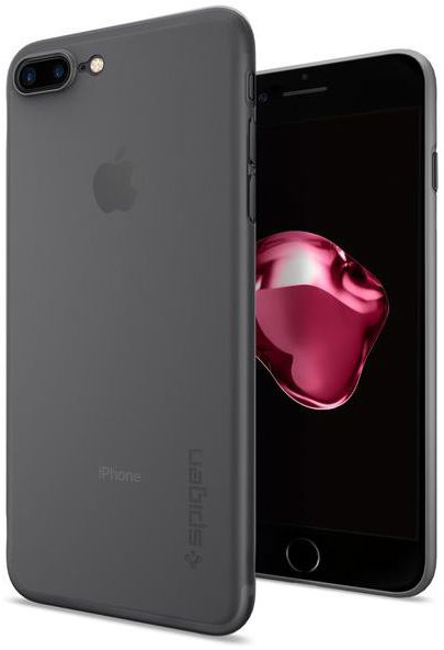 Spigen AirSkin Apple iPhone 7 Plus / 8 Plus Case Zwart afbeelding 1