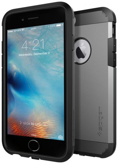 Spigen Tough Armor Volt Hoesje Apple iPhone 6/6S Gun Metal afbeelding 2