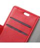 Samsung Galaxy A3 (2017) Crazy Horse Portemonnee Hoesje Rood