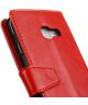 Samsung Galaxy A3 (2017) Crazy Horse Portemonnee Hoesje Rood