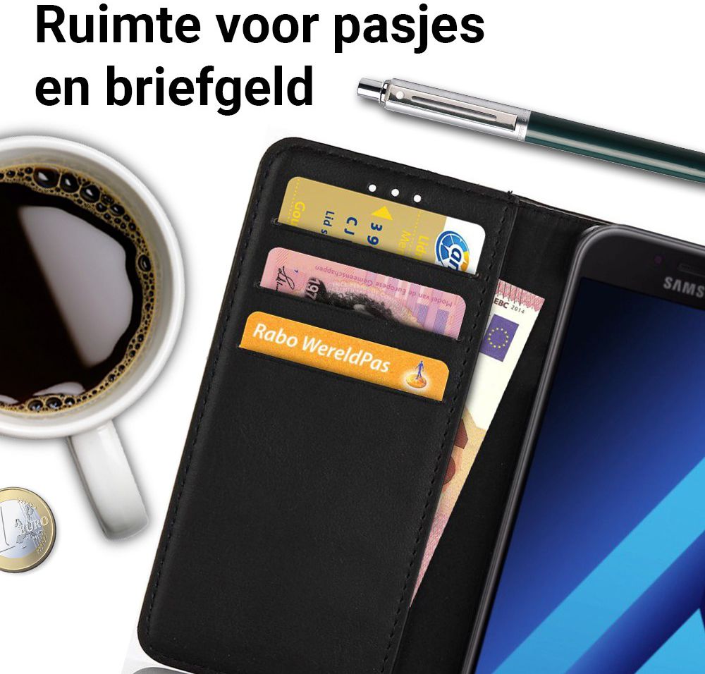 Samsung Galaxy A3 2017 Book Cover Zwart afbeelding 4