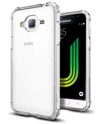 Spigen Crystal Shell Hoesje Samsung Galaxy J3 (2016) Transparant Hoesjes