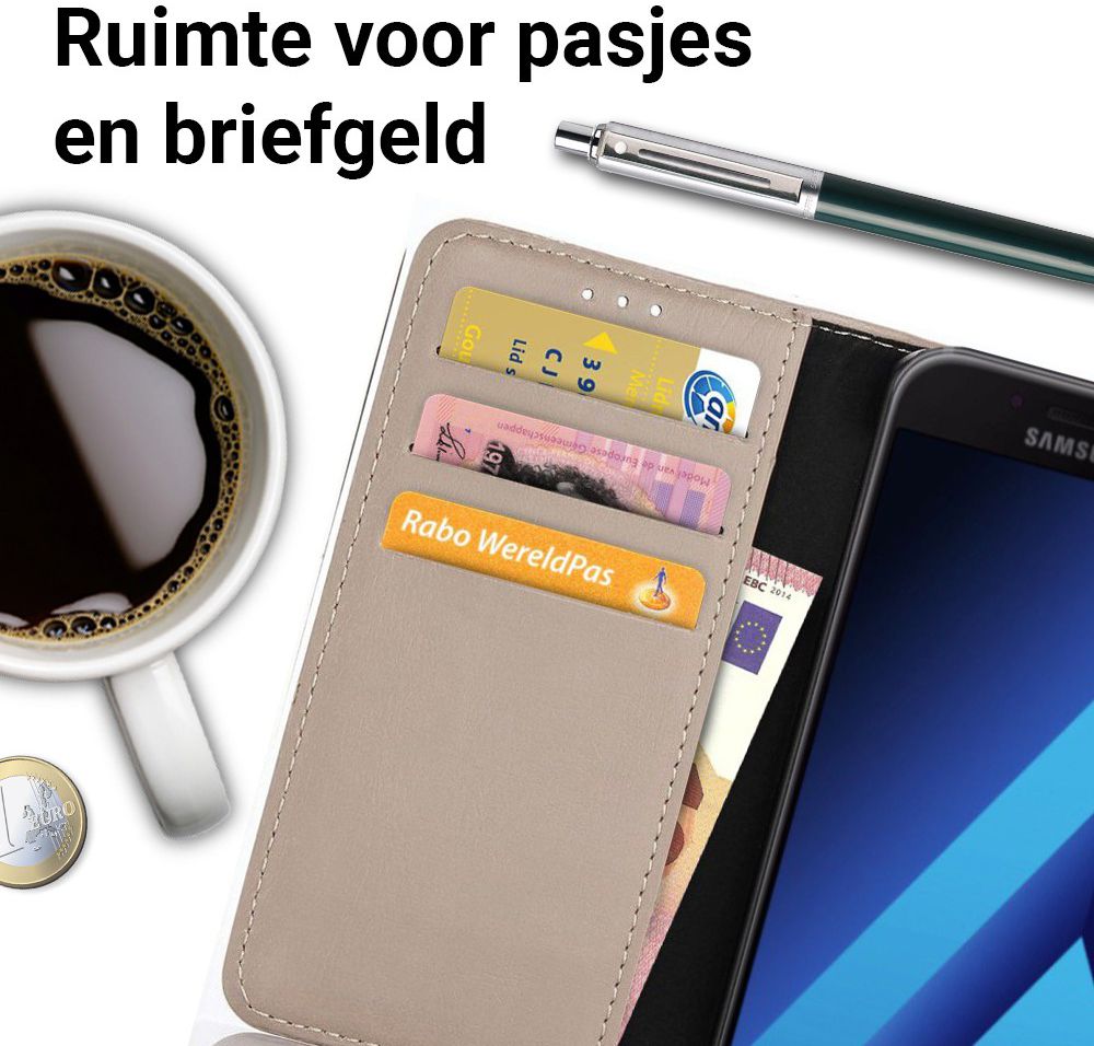 Samsung Galaxy A3 2017 Book Cover Grijs afbeelding 3