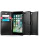 Spigen Wallet S Fliphoesje Apple iPhone 7 Plus / 8 Plus Zwart