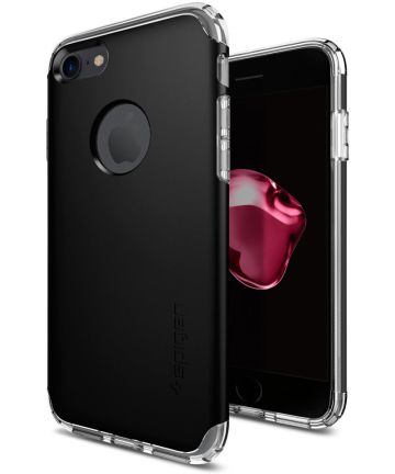Spigen Hybrid Armor Hoesje Apple iPhone 7/8 Jet Black Hoesjes