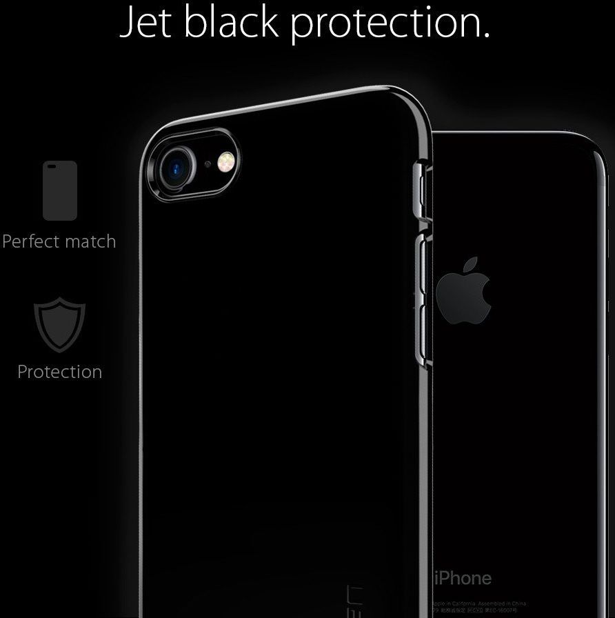 Spigen Thin Fit Case Apple iPhone 7 / 8 Jet Black afbeelding 15